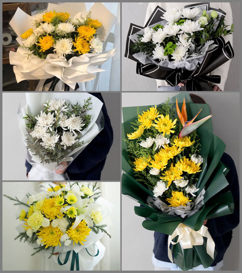 贵州毕节市黔西县金兰镇白事花束代送